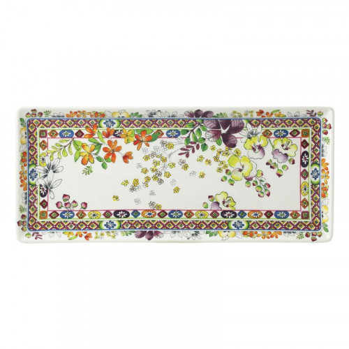 Gien Fayencerie Bagatelle Kral kek tabağı 36x15,5 cm